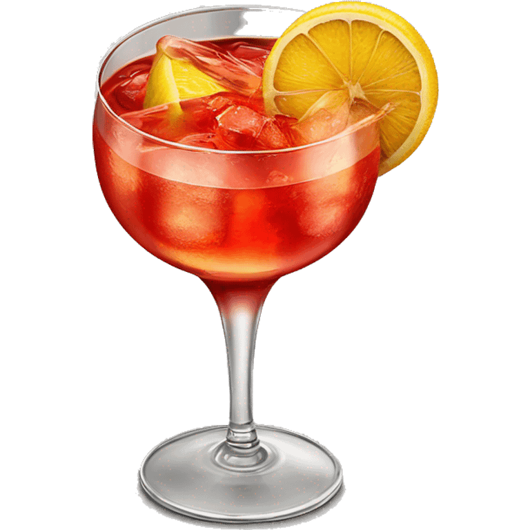 Campari Spritz cocktail  emoji