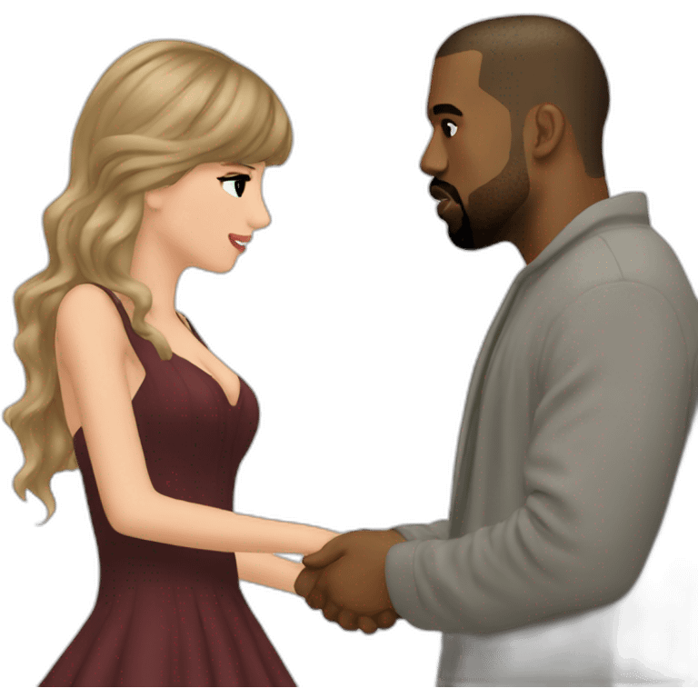 kanye west with taylor swift married emoji