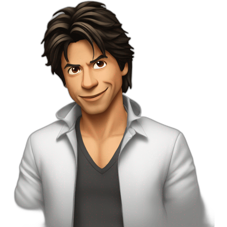 Srk with hi emoji