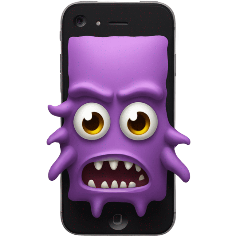 iPhone that looks like a monster emoji