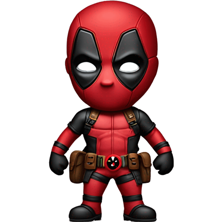 Cute deadpool character full body  emoji