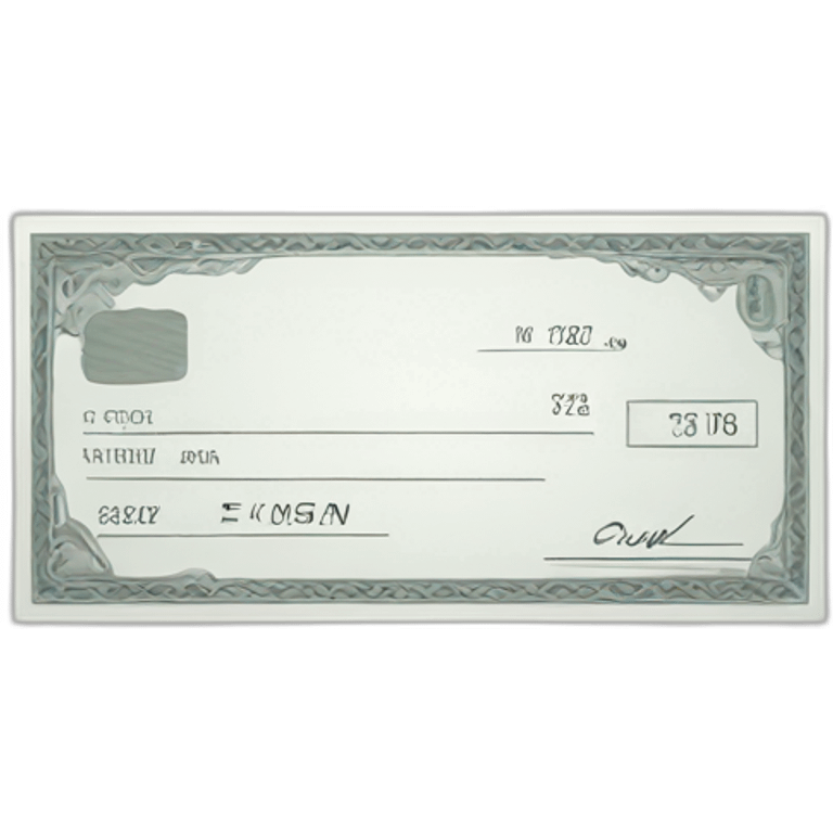 cheque emoji