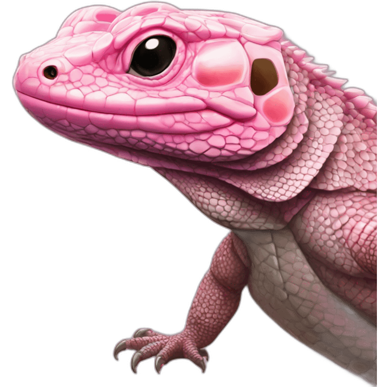 tegu lizard pink emoji