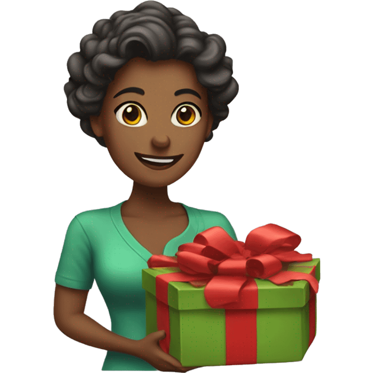 The festive mom gifting indulgence. emoji