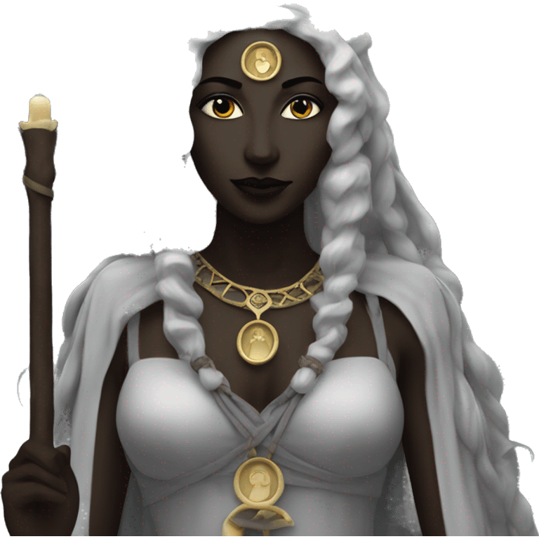 Hekate goddess of the night and magic- triple goddess black emoji