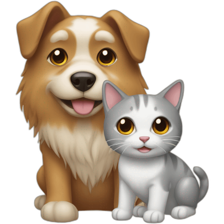 chien et chat emoji