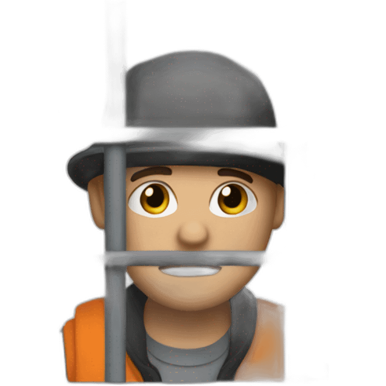 robber behind bars emoji