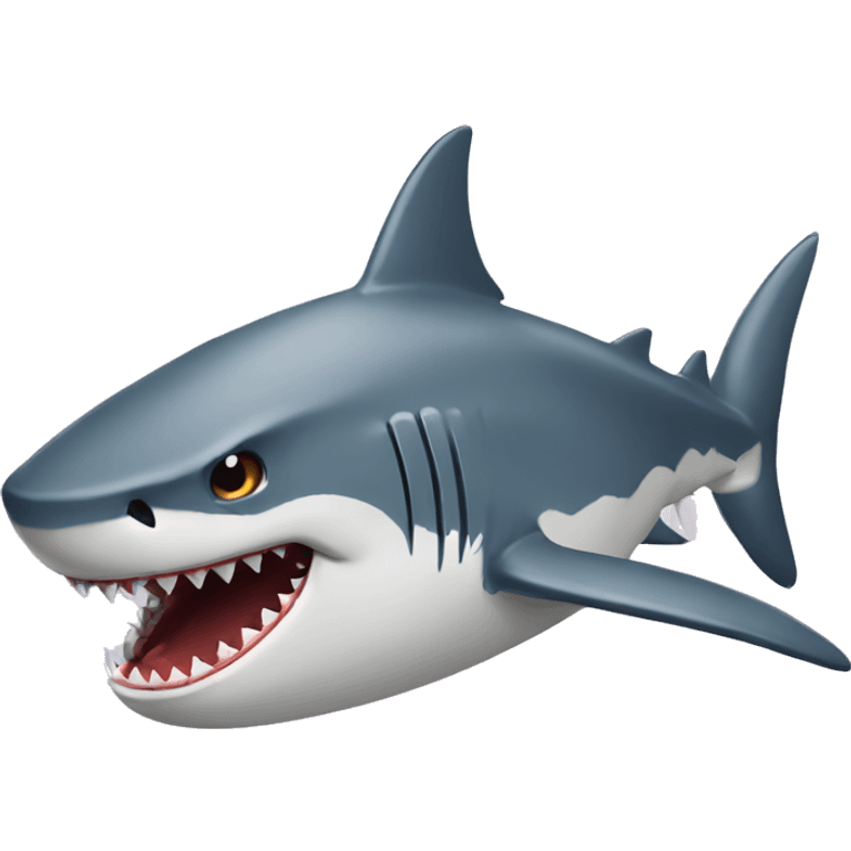 angry shark emoji