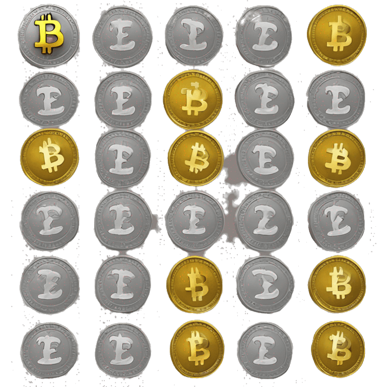 bitcoin, ethereum, ton crypto currences coins  emoji