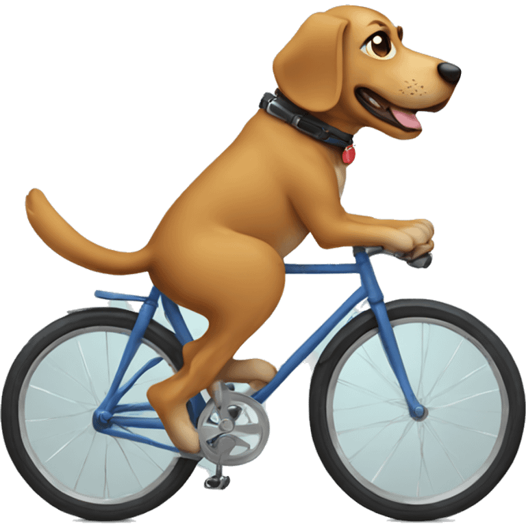 Dog on bike emoji