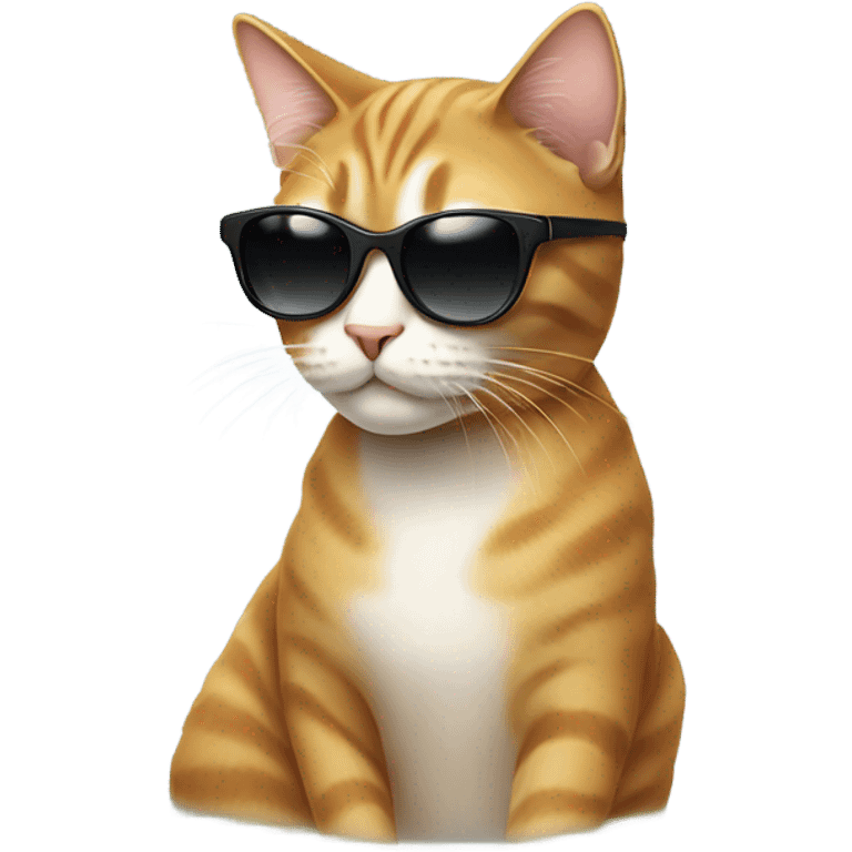 Cat with sunglasses emoji