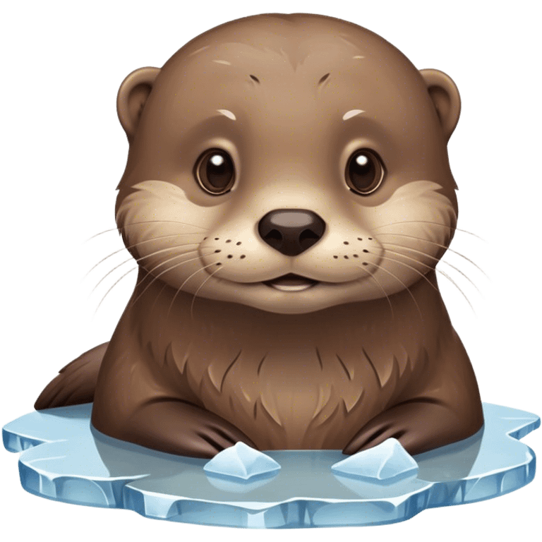 otter ice, sad emoji