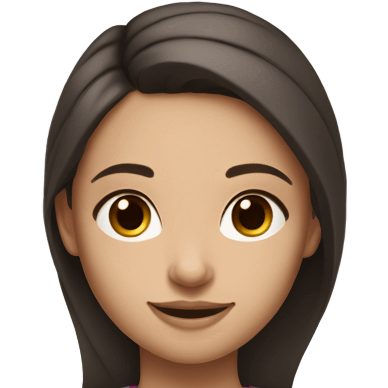 Brunette girl with lululemon emoji