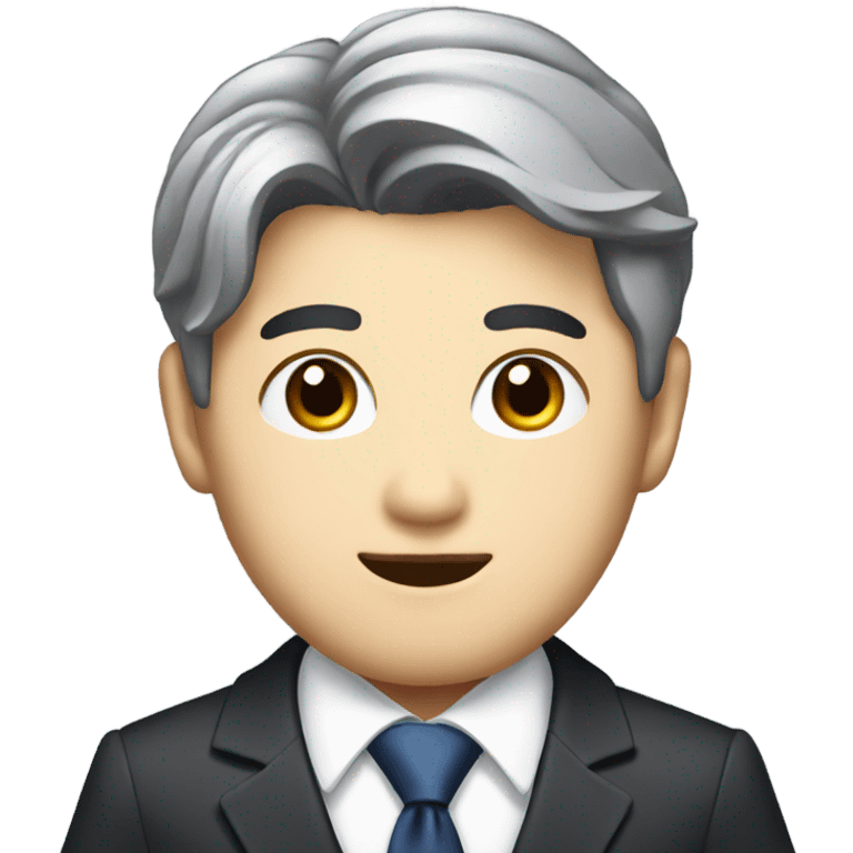 Korean idol businessman wearing  a suit emoji