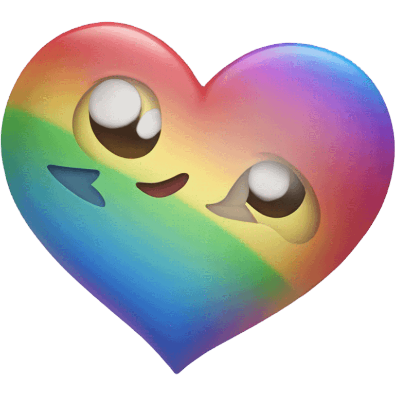 Rainbow heart emoji