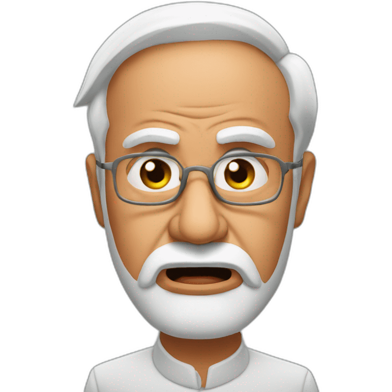 Narendra Modi angry emoji