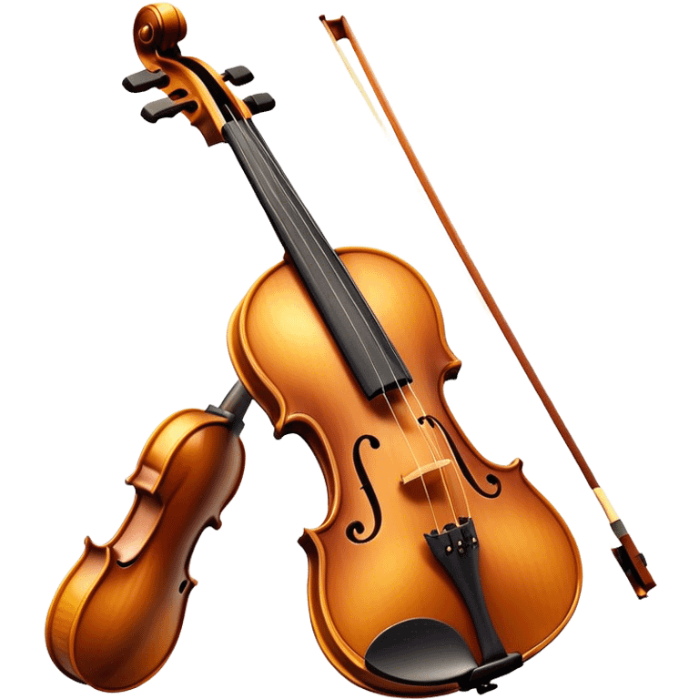 Cinematic Realistic Violin, rich polished wood with delicate curves, strings stretching tautly, fine dust particles catching the golden stage light, glowing with an elegant and timeless charm. emoji