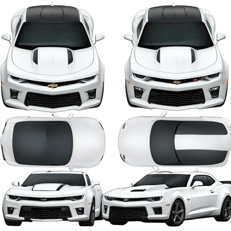 White Chevrolet Camaro ZL1 emoji