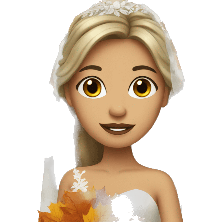 Autumn bride  emoji