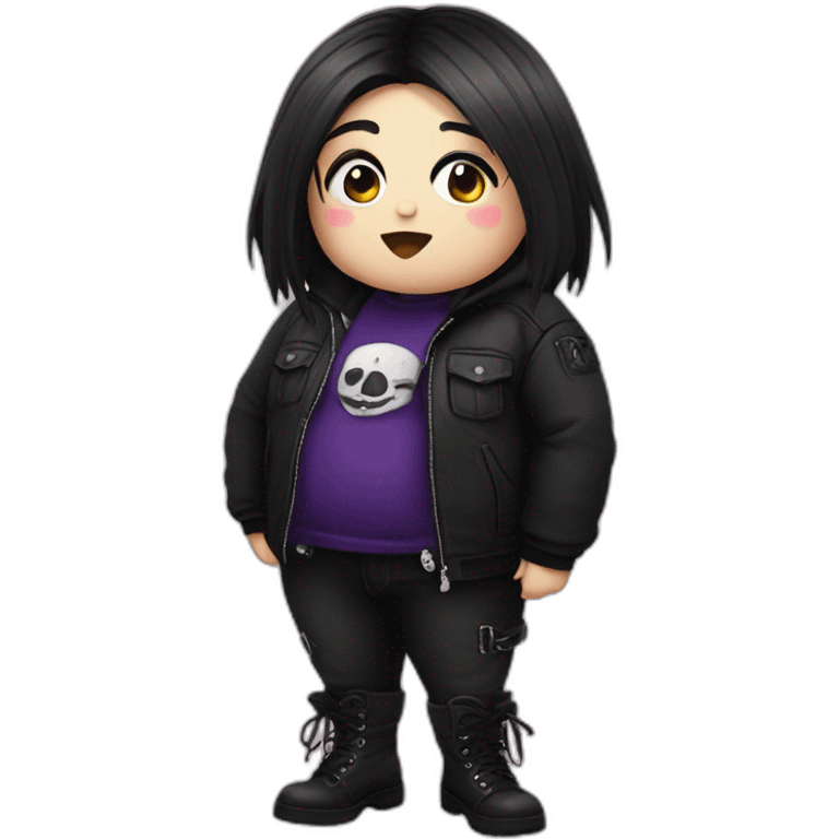 chubby goth emoji