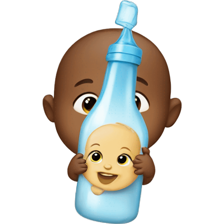 baby with a bottle emoji