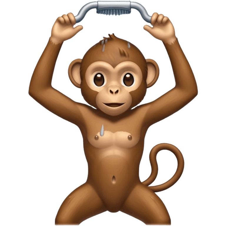 Monkey showering emoji