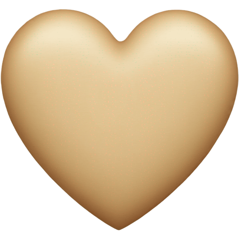 Beige heart  emoji