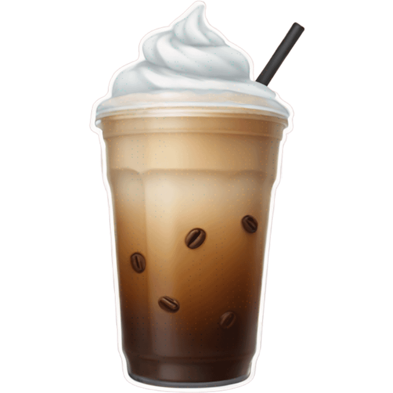 Aesthetic iced coffee emoji