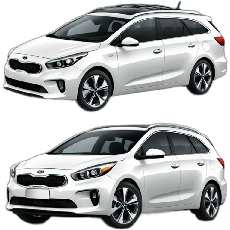 White kia ceed tourer emoji