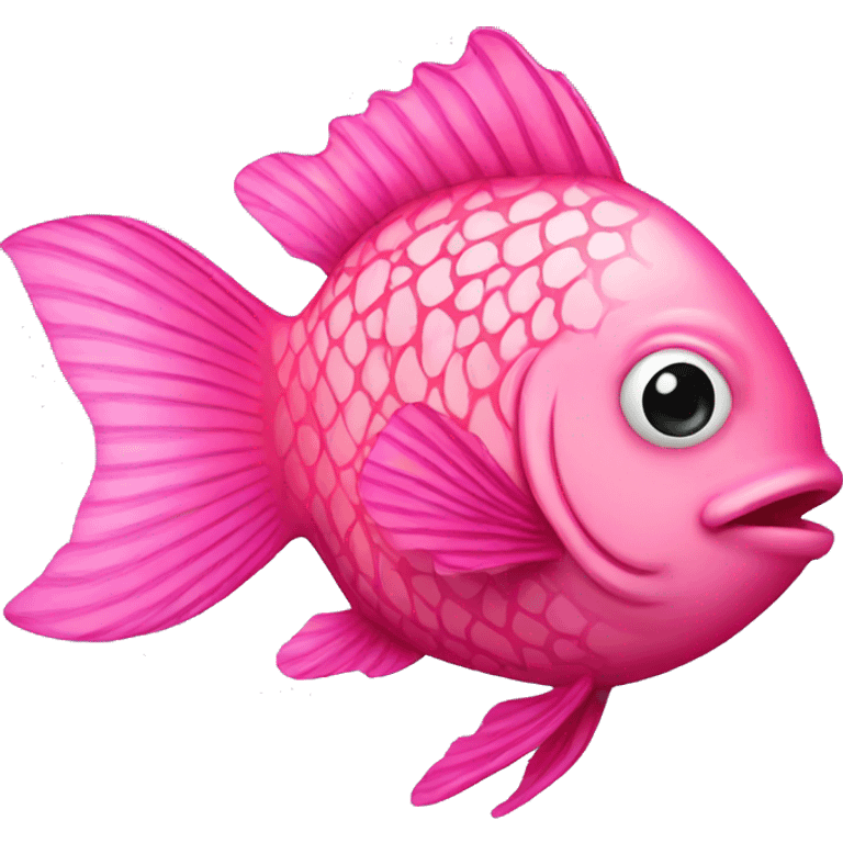 Pink fish emoji