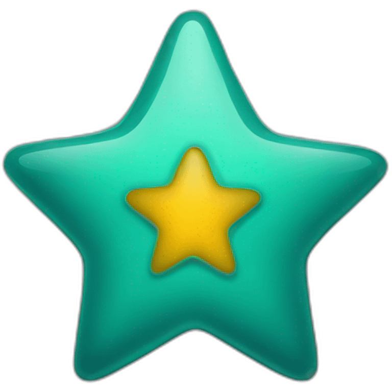 Star petrol color emoji