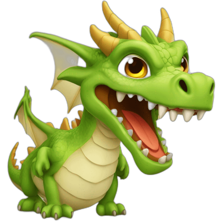 Dragon crache eau emoji