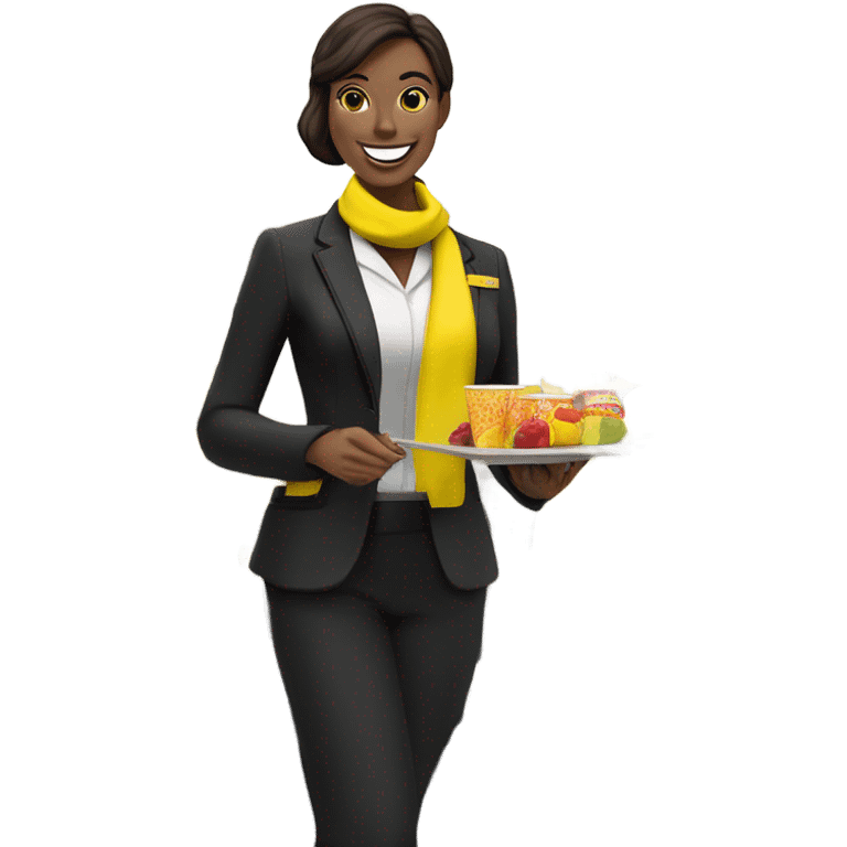 Spirit airlines  flight attendant emoji