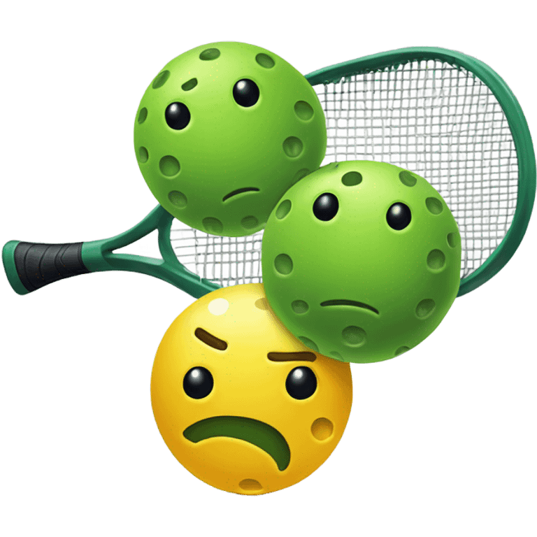 Pickleball emotions emoji