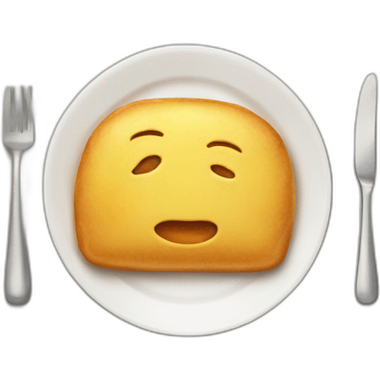 food on plate emoji