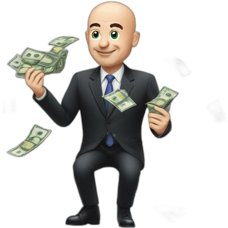 Gianni infantino counting money emoji