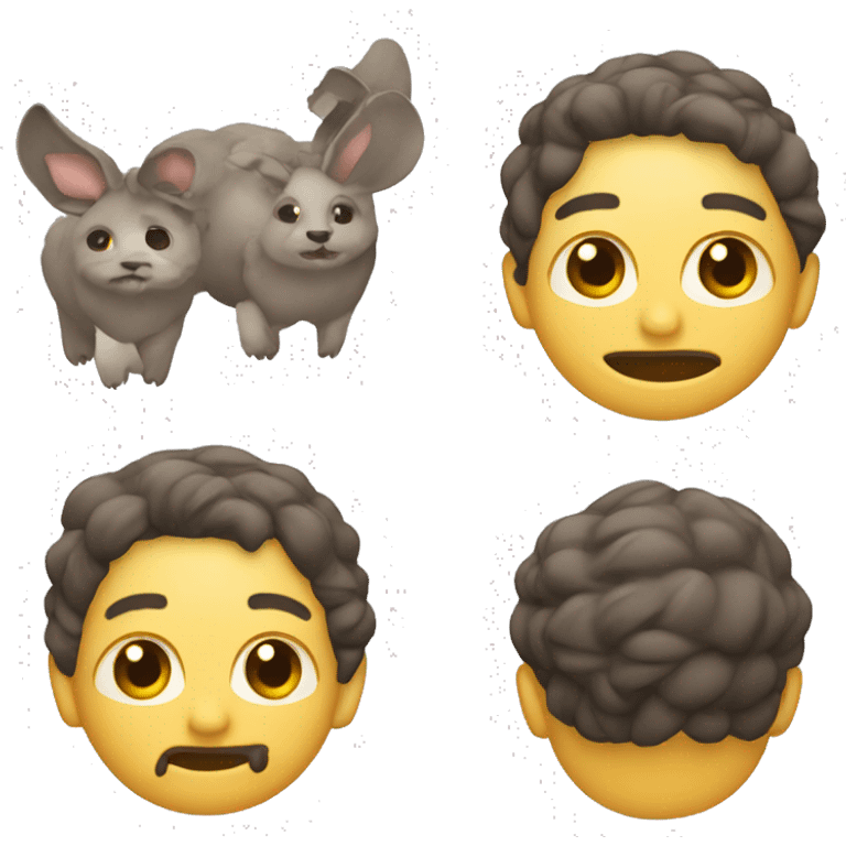 Crea una rata con panza grande emoji