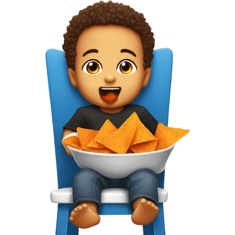 Baby Michael eating Doritos  emoji