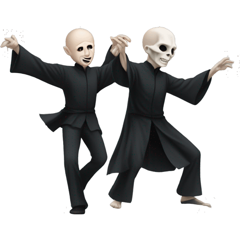 Voldemort and Harry dancing emoji