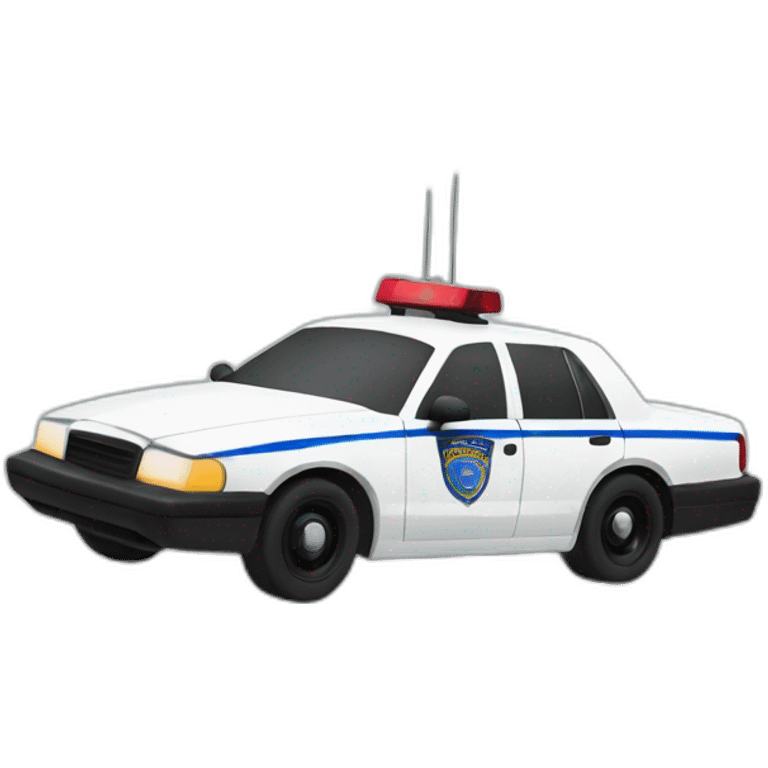 Drifting Police car  emoji