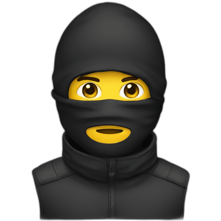 Men with balaclava emoji