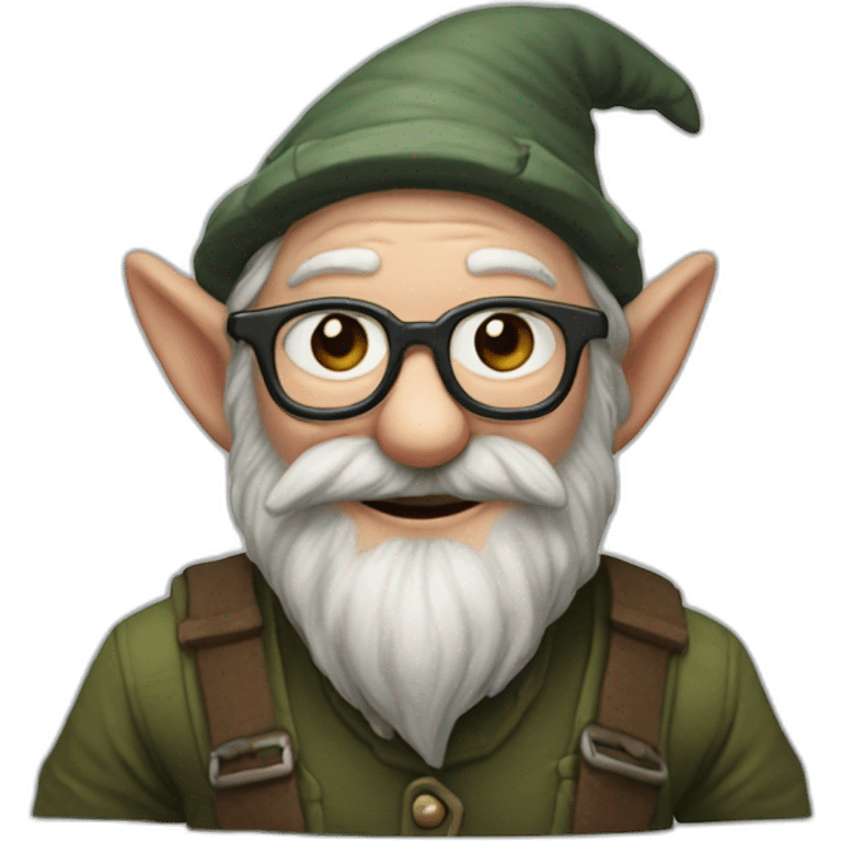 noam chompski as a gnome emoji