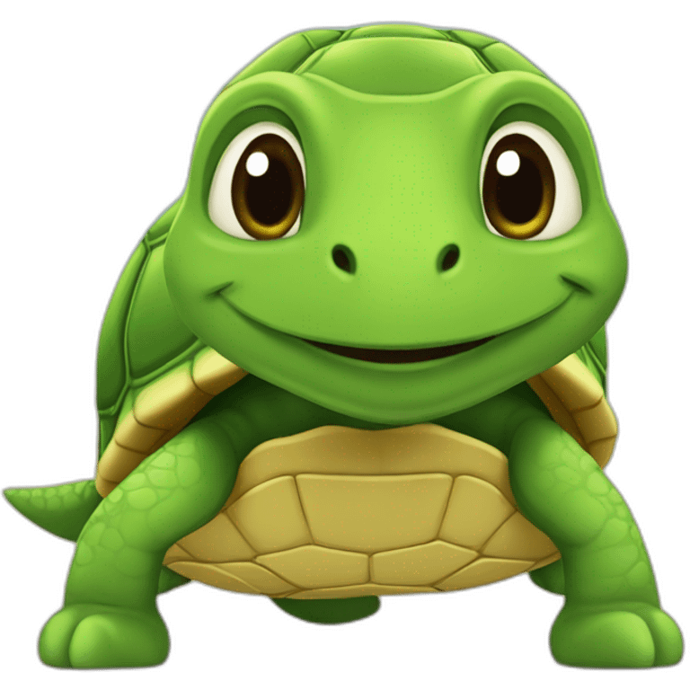 chat sur tortue emoji