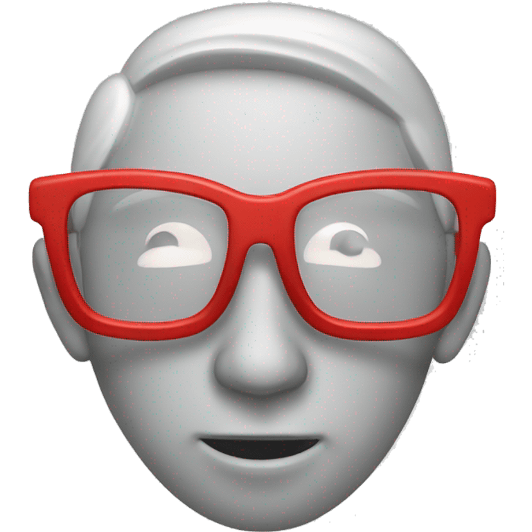 red nouns glasse emoji