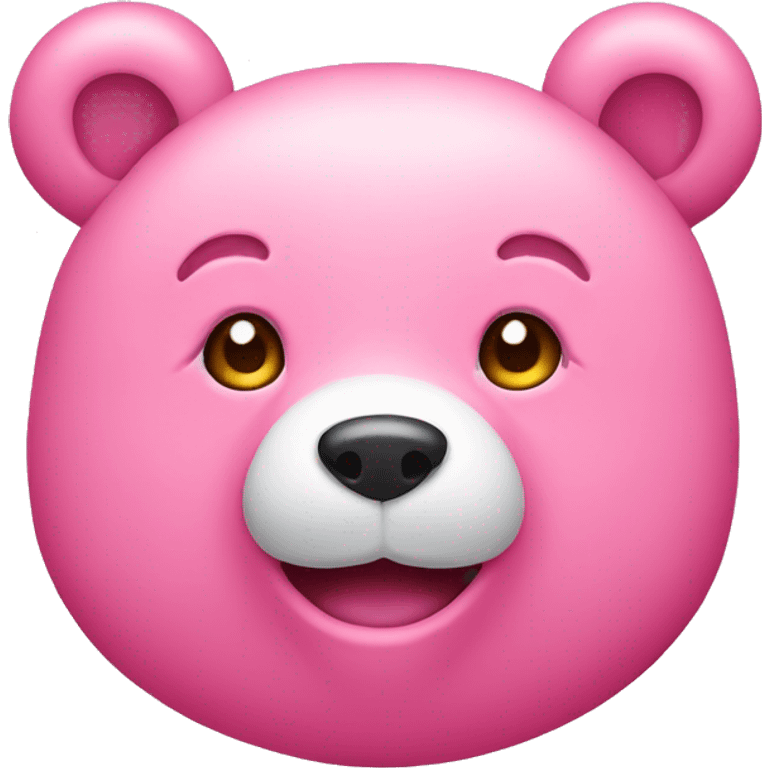 Cute pink bear head emoji