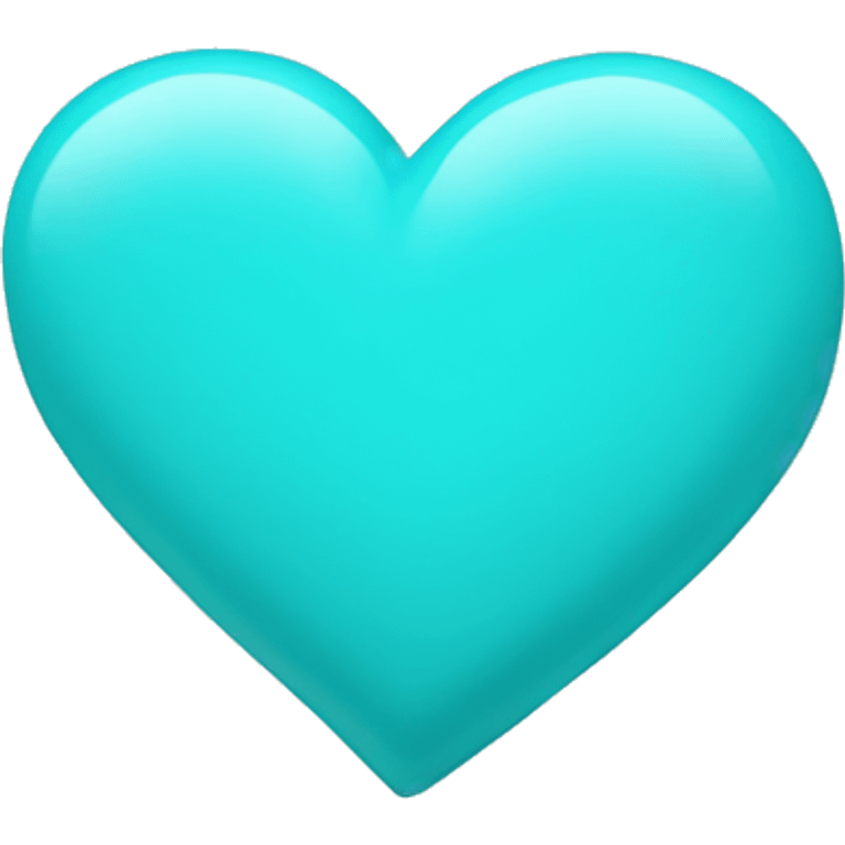 Cyan Heart emoji