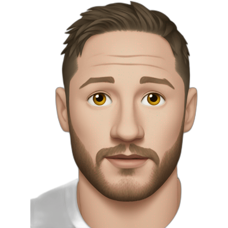 Tom Hardy wearing t-shirt emoji