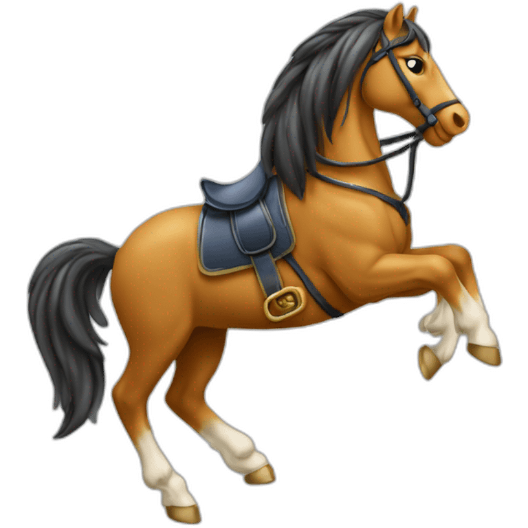 Cheval sur une panthère emoji