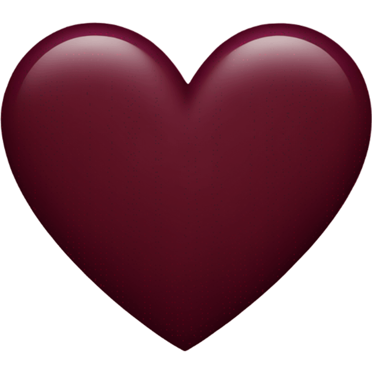 Burgundy heart emoji