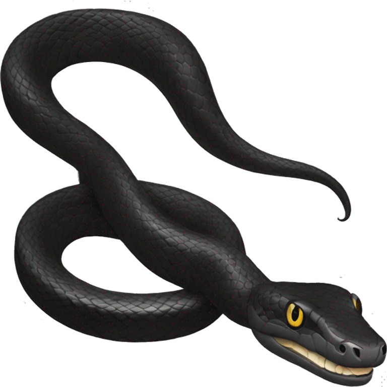 snake black emoji